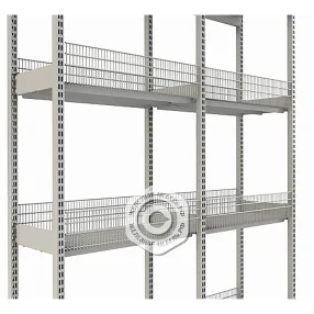 стеллаж торговый четырёхопорный 25 серия