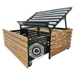 дисплей фруктово-овощной с выкатным ящиком