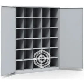 шкаф для 30 противогазов хпг-30, с двумя дверьми (1580х1270х380)