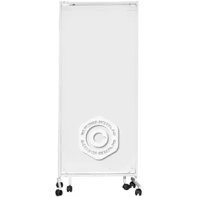 ширма медицинская с пластиком на колесиках ш02