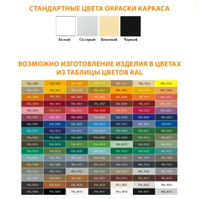 стеллаж-стойка для приборов с ящиком тэ.1 (белый)